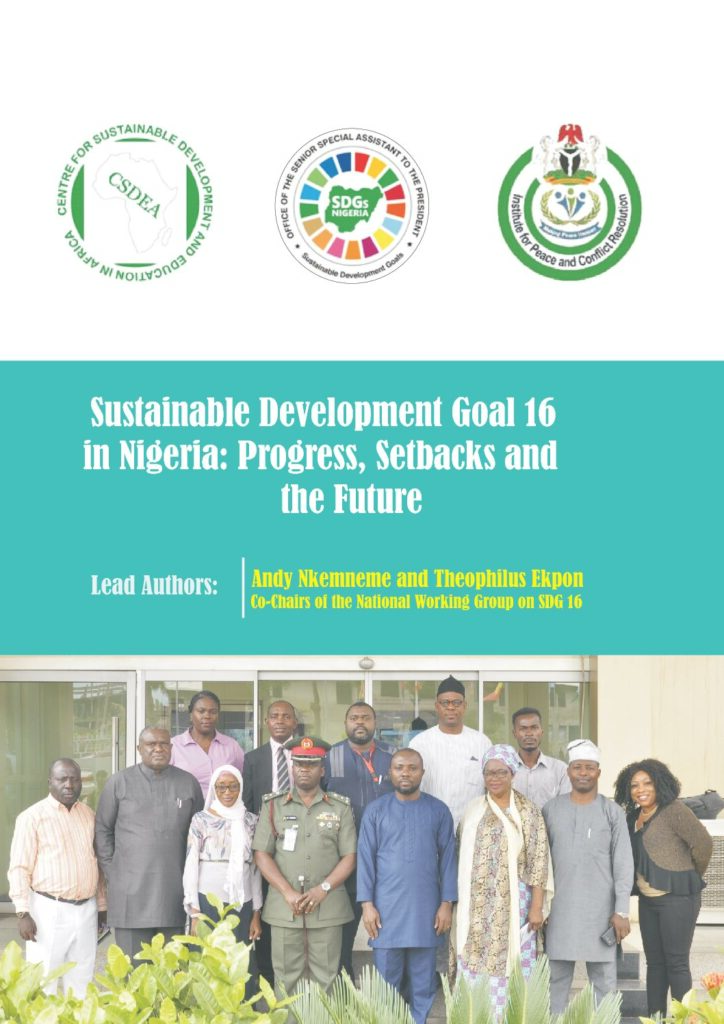 Sustainable Development Goal 16 in Nigeria: Progress, Setbacks and the Future